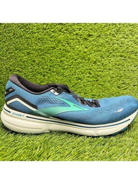 Brooks Ghost‎ 15 Mens Size 10 Blue Black Athletic Running Walking Shoes Sneakers